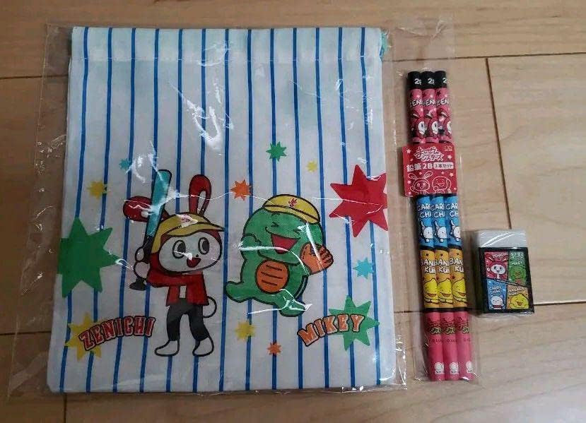 文房具2点セット まいぜんシスターズ 巾着 鉛筆 消しゴム 文房具 まいぜんシスターズ 7